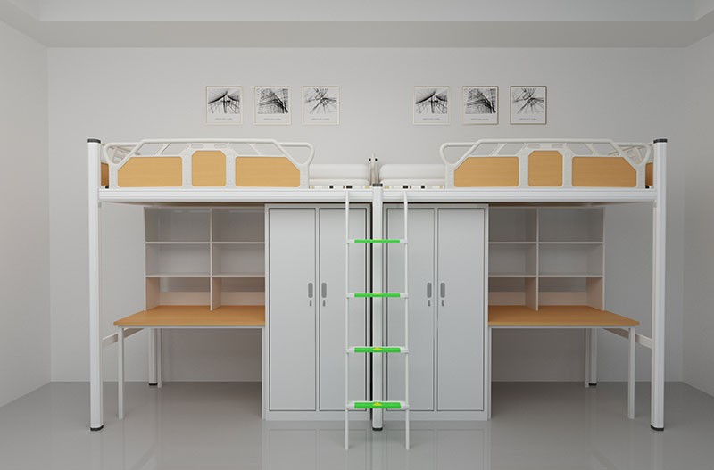 二连二人位挂梯组合公寓床