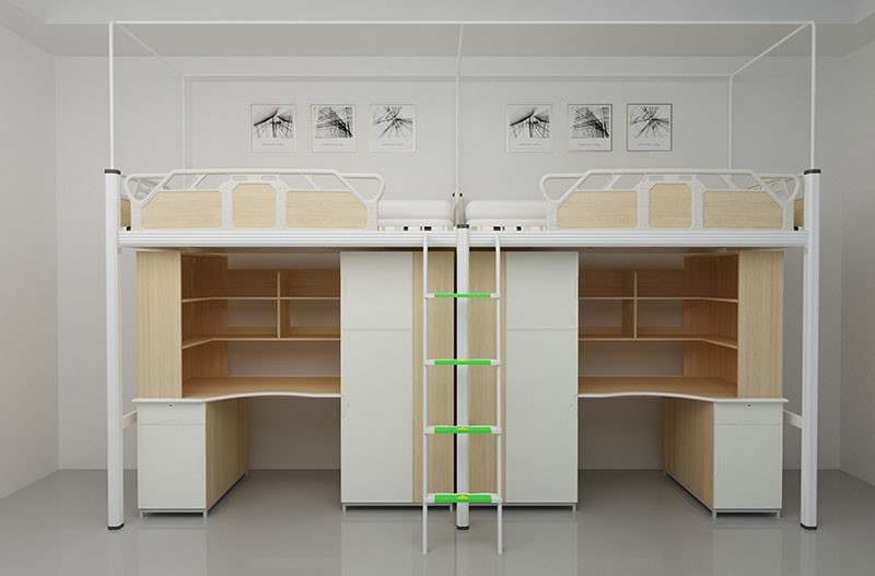 二连二人位挂梯组合公寓床